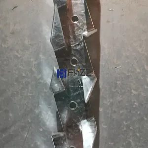 Galvanized Double Claw Small Sized Anti Climb Wall Spikes, Galvanized Razor Fencing Spikes thumbnail-1