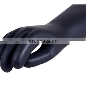Long 26KV High Voltage Class 3 Electric Worker Safety Hand Protection Latex Rubber Insulating Gloves thumbnail-3
