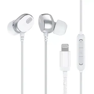Tangle-free Super Bass Stereo Headphone Gift Original Earphone for Iphone Lighting Mfi thumbnail-2