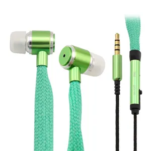 Fashionable Shoelace Stereo Handfree Headphone With Metal Shell thumbnail-5