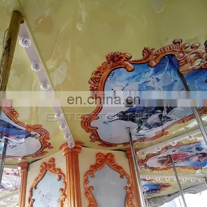 Cheap Fairground Equipment Carousel Kiddie Ride Merry go Round Amusement Ride for Sale thumbnail-5