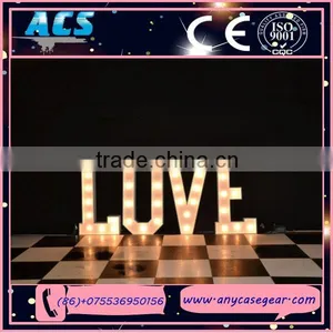 ACS Lovely Colorful Acrylic Mini Halo Light Channel Love Letter&LED Bulb LOVE Letter thumbnail-4