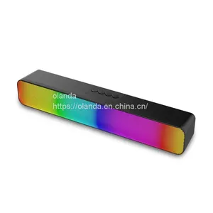 Factory 2400Mah Sound Bar Computer Gaming Soundbar Subwoofer Blue Tooth Speaker 10W Desktop Wireless Speaker Oem Odm thumbnail-3