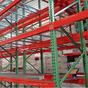 American Type Industrial Warehouse Storage Heavy Duty Teardrop Pallet Racking thumbnail-2