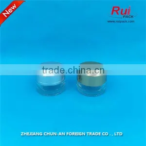 Small Capacity Transparent Color Cosmetic Jar, Empty Cream Glass Jar With Aluminum Cap thumbnail-1
