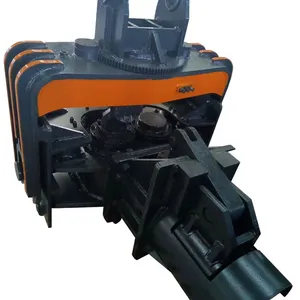Excavator to Photovoltaic Pile Driver Solar Photovoltaic Pile High Frequency Vibration Hammer Steel Plate Cement Pile thumbnail-4