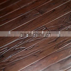 Elm Embossed Engineered Solid Wood Flooring Manufacturer With High Quality thumbnail-1