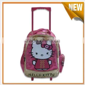 High Quality Cartoon Kids School Bags With Trolley thumbnail-1