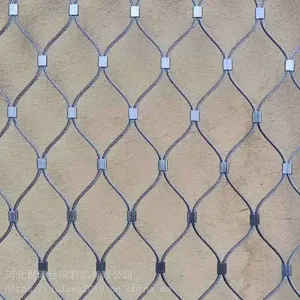 Flexible Ferrule Net Stainless Steel Wire Rope Mesh for Railing Balustrade Stair thumbnail-2