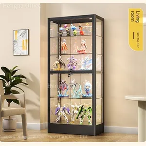 Professional Trophy & Toy Display Showcase | With Safety Tempered Glass & Adjustable Shelves | for Stores thumbnail-4