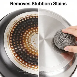 Wholesale Industrial Grade Stainless Steel Scourer Efficient Removal of Heavy Oil Stains Scourer thumbnail-4