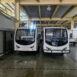 14-seater Fully Enclosed Electric Sightseeing Bus With Doors for Scenic Spots, Factories, Parks, Docks and Stations, Powered by Lithium Batteries thumbnail-5