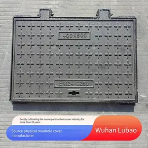 Lubao Manufacturer of Ductile Iron Square Manhole Covers 750*500 for Inspection Wells, Municipal Communication, Heavy-duty Rain and Sewer Drainage Outlets thumbnail-2