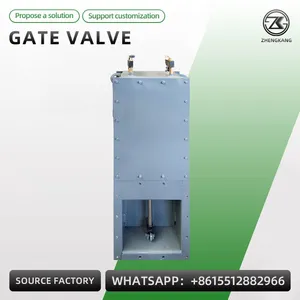 Carbon Steel Stainless Steel Slide Gate Valve Square Round Flange Knife Gate Valve thumbnail-1
