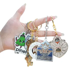 Wholesale Personalized Keychain Custom Design Cute Design Mini Keychain Embossed Design Metal Car Number Plate Key Holder thumbnail-1