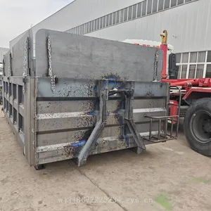 Solid Construction Waste Bins of 6 or 8 Cubic Meters for Collecting Renovation Waste Such as Bricks and Cement, Can be Equipped With Tarpaulin and Hydraulic System thumbnail-5