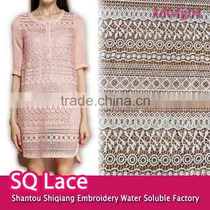 2016wholesale Lace Garment Accessory/embroidery Polyester Full Lace Water Soluble Lace Fabric thumbnail-1