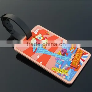 China Factory Custom Soft Pvc Luggage Tag With Promotion Gifts thumbnail-2