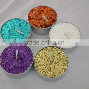 Glitter Powder Tealight Candle thumbnail-1