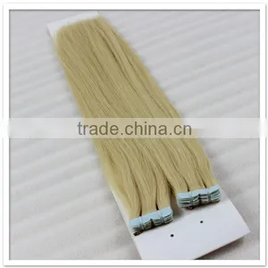 Light Golden Brown Hair Color Skin Weft Hair Extension Tape Hair thumbnail-5