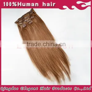 2015 New Products Russian Hair 28 Inch Clip on Human Hair Extensions thumbnail-1