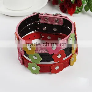 Pet Collar Dog Collar PU Traction Collar Small Dog Cat Collar thumbnail-1
