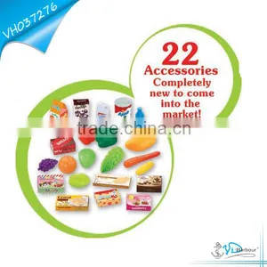 Children Pretend Play Toys Plastic Shopping Cart thumbnail-2