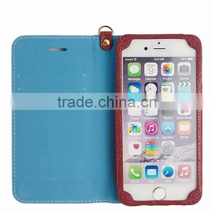 PU+Genuine Leather Cell Phone/Mobile Phone Case/Booklet for IPhone 6/6s for Lady/Female thumbnail-4