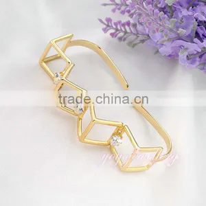 Elegant Semi Precious Stone Yellow Gold Bracelet Hand Bracelet thumbnail-3