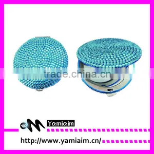 Pocket Rhinestone Mirror Crystal Cometic Mirror thumbnail-1