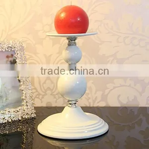 AN382 ANPHY European Style Noble Wedding Household Hotel Decoration Four Sizes Metal Gourd Candlestick Holder Stand White Stock thumbnail-3