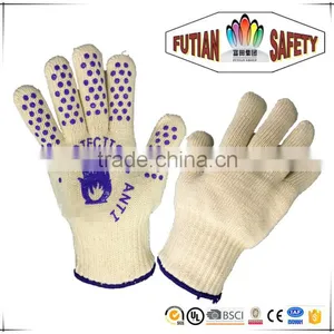 FTSAFETY High Quality Knit Hot Mill Glove With Single-sided PVC Dots thumbnail-2
