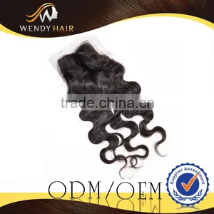 2014 The Most Popular Best Quality Silk Base Indian Remy Hair Weave Closures thumbnail-1