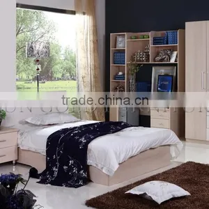 Pictures of Modern Wooden Beds Set for Apartment Furniture(SZ-BT002) thumbnail-2