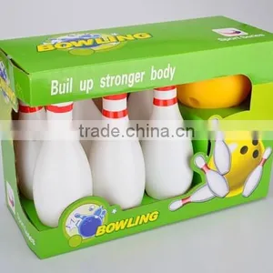 Smile Face 25cm Bowling Indoor Toy for Kids With 6 Bottles and 1 Ball thumbnail-2