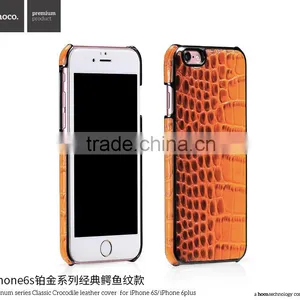 Classic Crocodile Leather Rubber Case for IPhone 6Plus HOCO Real Leather Cover Platinum Series Shell for IPhone 6s Plus MT-5810 thumbnail-5