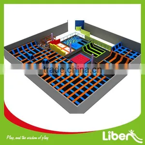 Professional Indoor Safetynet Single Bungee Trampoline Bed Jumping Basketball Hoop Rent a Trampoline Supplier's Choice thumbnail-2