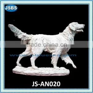 White Marble Carving of Dog for Sale thumbnail-1