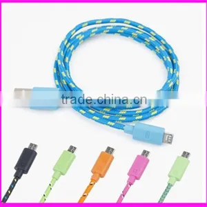 1m Round Braided Textile Electrical Usb Cable/Wire/Pulley Cord 2 Wires thumbnail-5