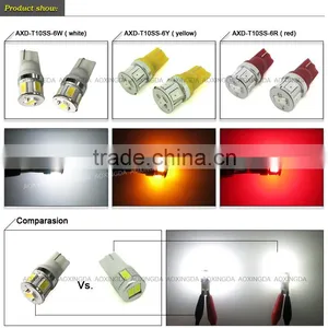 High Lumen Yellow Light T10 Samsung 6W LED Bulb thumbnail-4