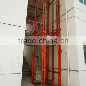 Guide Rail Elevator / Cargo Hydraulic Rail-type Lift /platform Guide Rail Lift Platform thumbnail-4