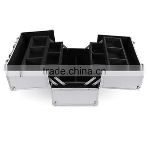 Homdox Home Cosmetic Organizer Case Jewelry Box Lockable Makeup Box OS004506 thumbnail-4