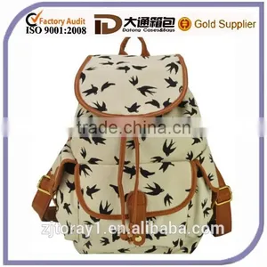 New Style Drawstring Backpack Shoulder School Bag for Girls thumbnail-1