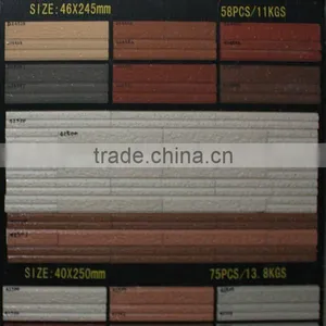 Clay Wall Tile With Two Mould Surface From Brick Factory(46x245mm) thumbnail-1
