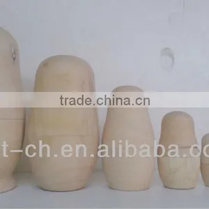 Blank Wooden Nesting Doll 7 PCS thumbnail-1
