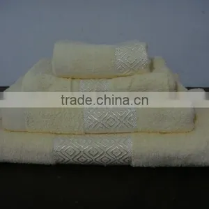 Factory Outlet Cotton Dobby Satin Face Towel thumbnail-1