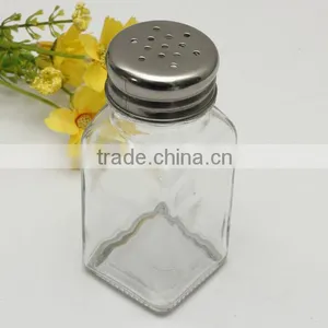 Salt Pepper Glass Pot Bottle Container Spreader Shaker Jar Food Seasoning Cruet thumbnail-1