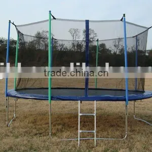 12FT Big Round Garden Trampoline With Enclosure, Ladder and Raincover Combo (HOT SALE) thumbnail-1