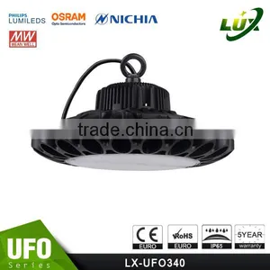 UFO High Bay Light Nichia Chips, 100-140lm/W, Meanwell Driver, Motion Control, 2016 New CE Rohs Approved 100W LED Commercial Li Quality Choice thumbnail-2