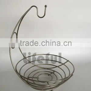 Fruit Tree Basket, Satin Nickel thumbnail-1